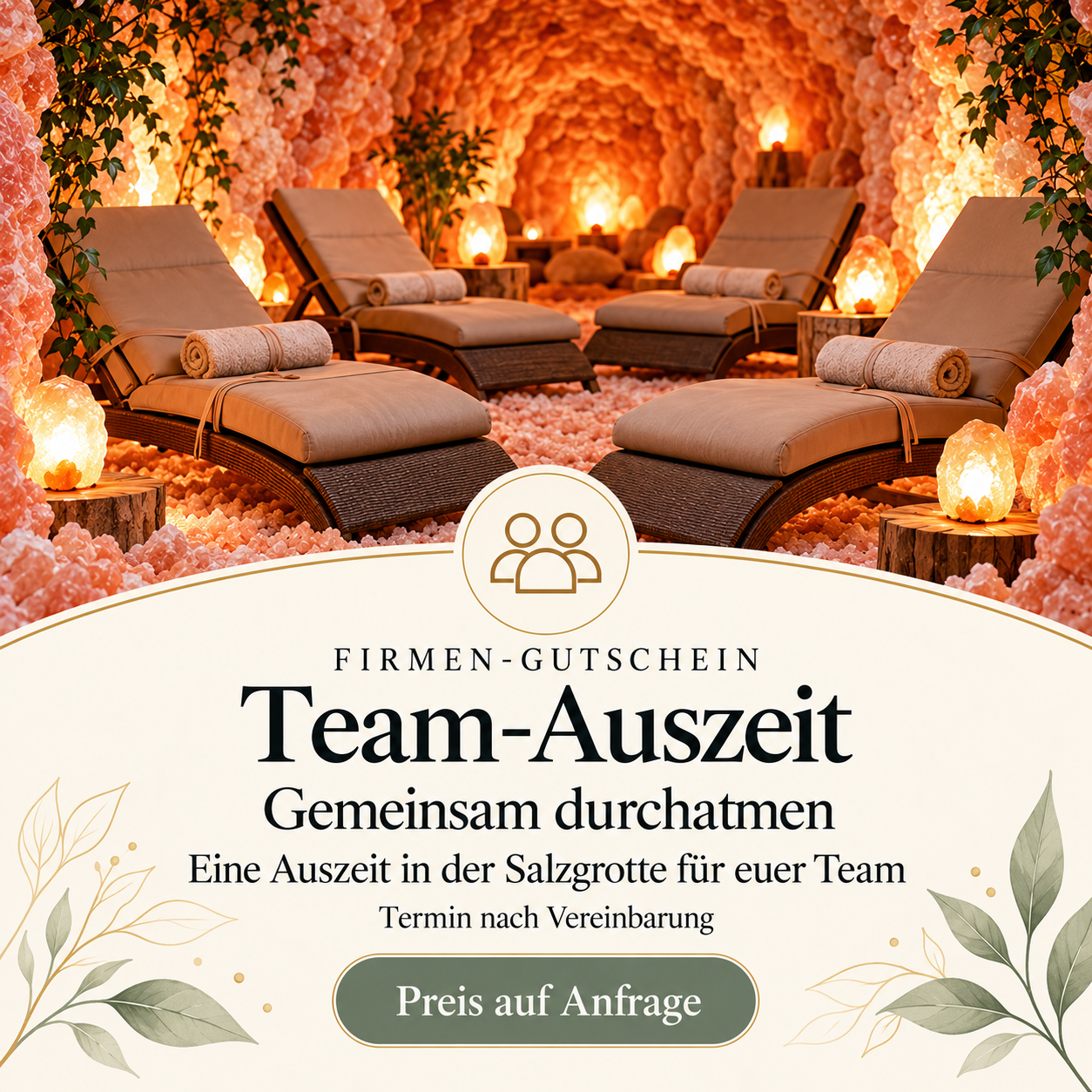 Firmen-Gutschein Team-Auszeit – Preis auf Anfrage